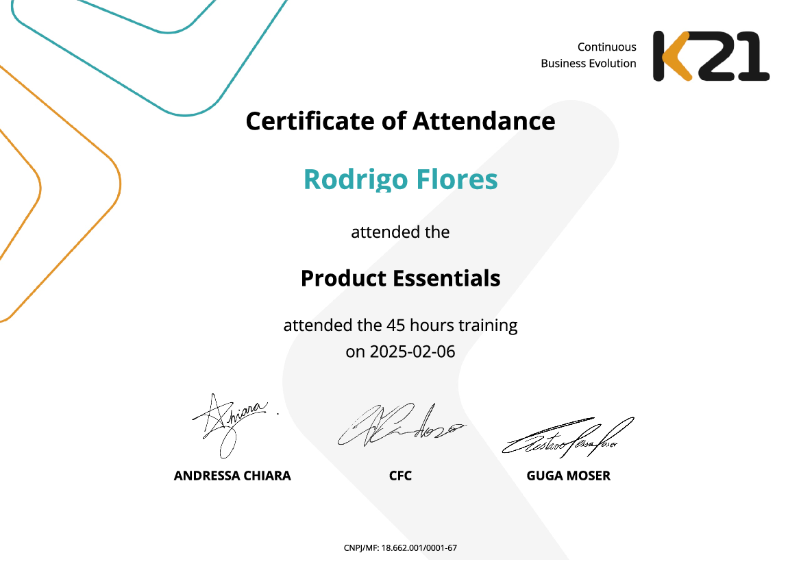 Certificado K21